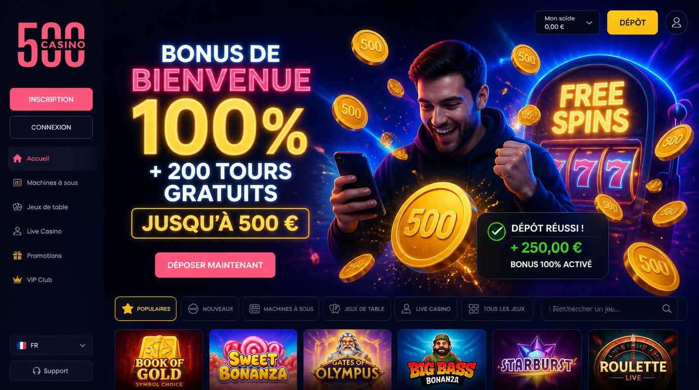Un joueur ravi reçoit un bonus dÚs le premier dépÎt
