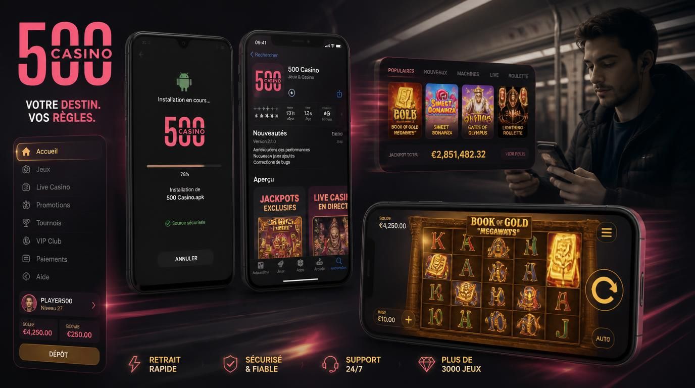 Interface d’installation rapide et jeu nerveux sur mobile