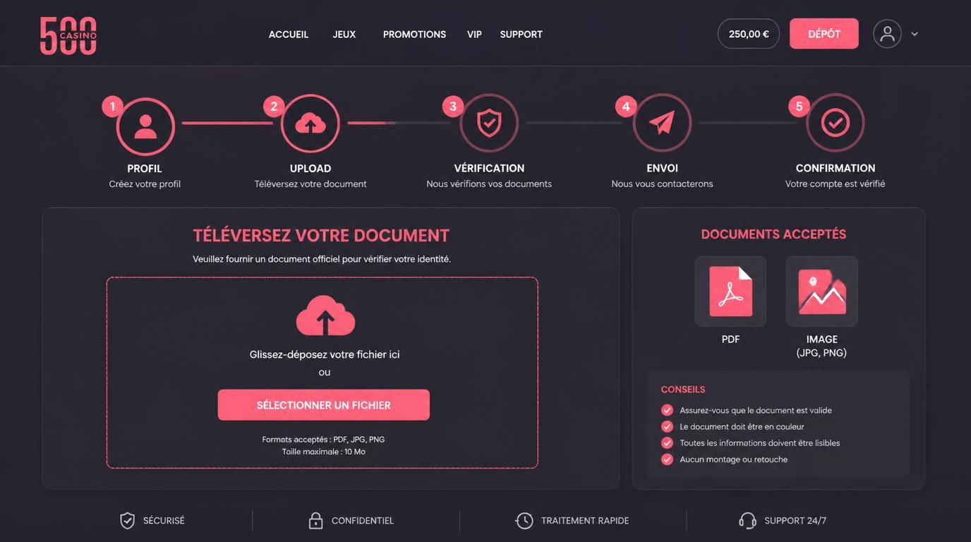 Cinq étapes claires pour l’envoi des documents KYC