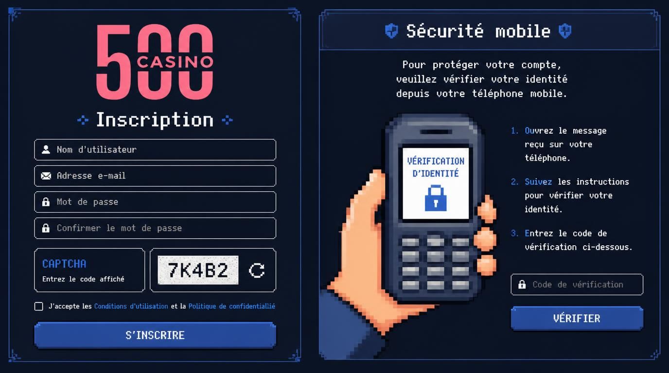 Inscription sécurisée et compatibilité mobile